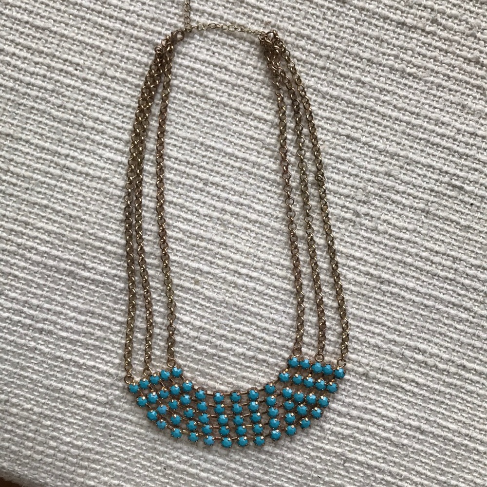 3/$12❣️Turquoise costume jewelry necklace